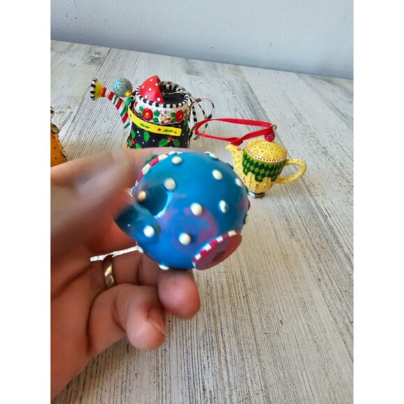 Me ink teapot as is ornament set Xmas tree - Picture 5 of 16